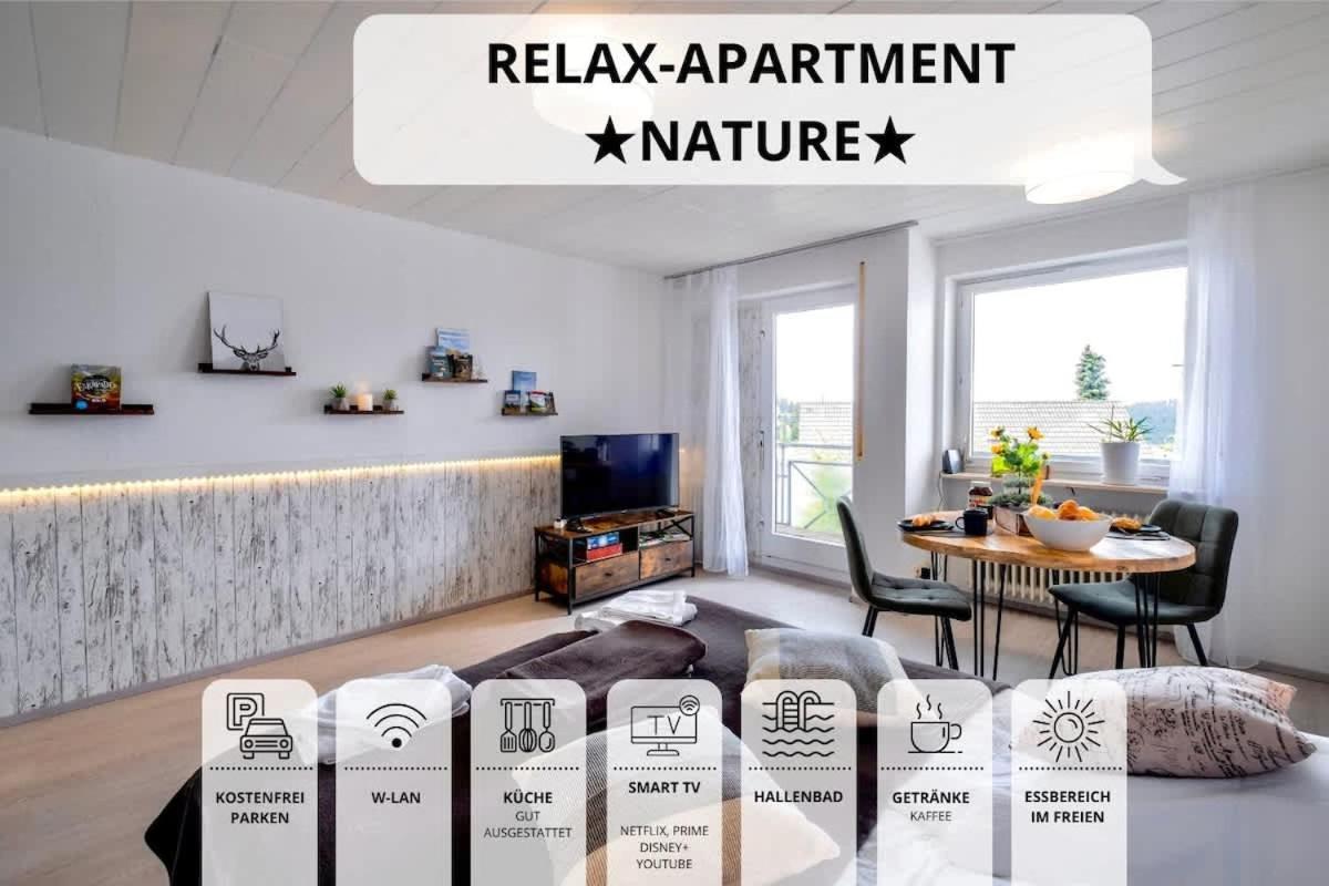 Relaxapartments Black Forest Nature Mit Beheiztem Indoor-Pool Und Sauna - Sonnenbalkon Mit Blick Ins Gruene, Schnelles Internet, Naehe Triberger Wasserfaelle, Fuer Bis Zu 2 Personen Schönwalde Exterior foto